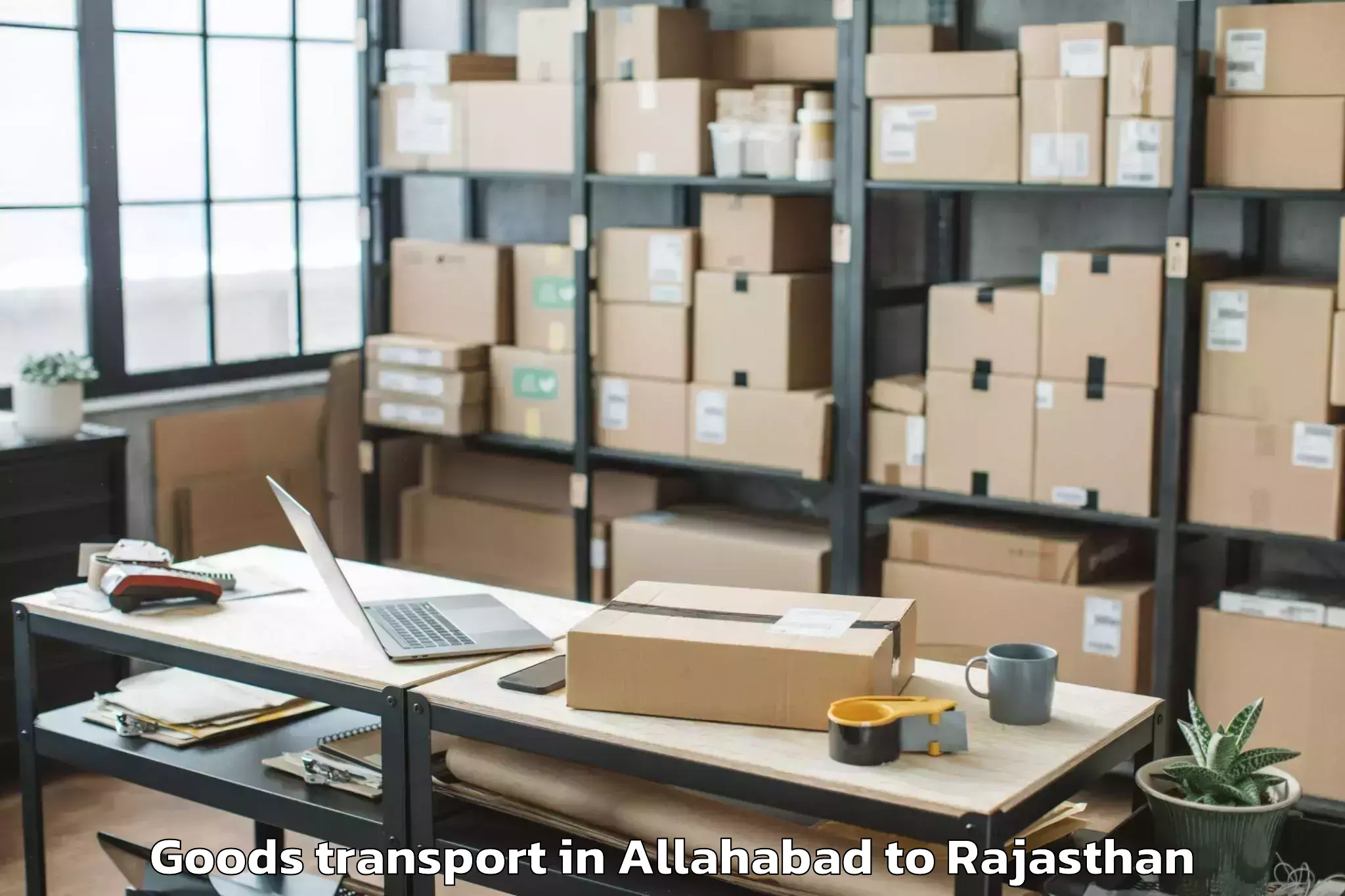 Quality Allahabad to Pipar Goods Transport